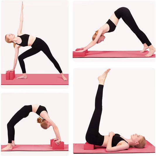 Brique de Yoga & Pilates - Bloc en Mousse Haute Densité pour Etirements et Postures