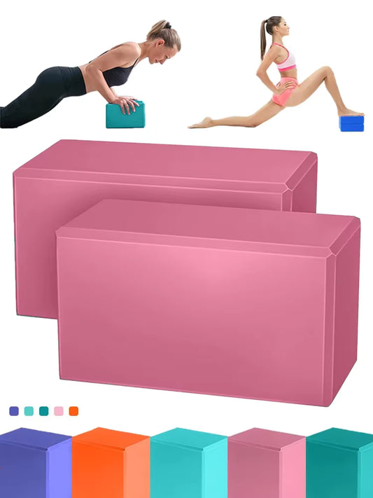 Brique de Yoga & Pilates - Bloc en Mousse Haute Densité pour Etirements et Postures